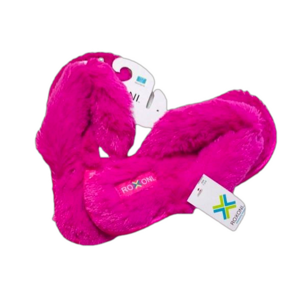 Roxoni Shoes - NEW Roxoni Memory Foam Fluffy Thong Slippers M (7.5-8)